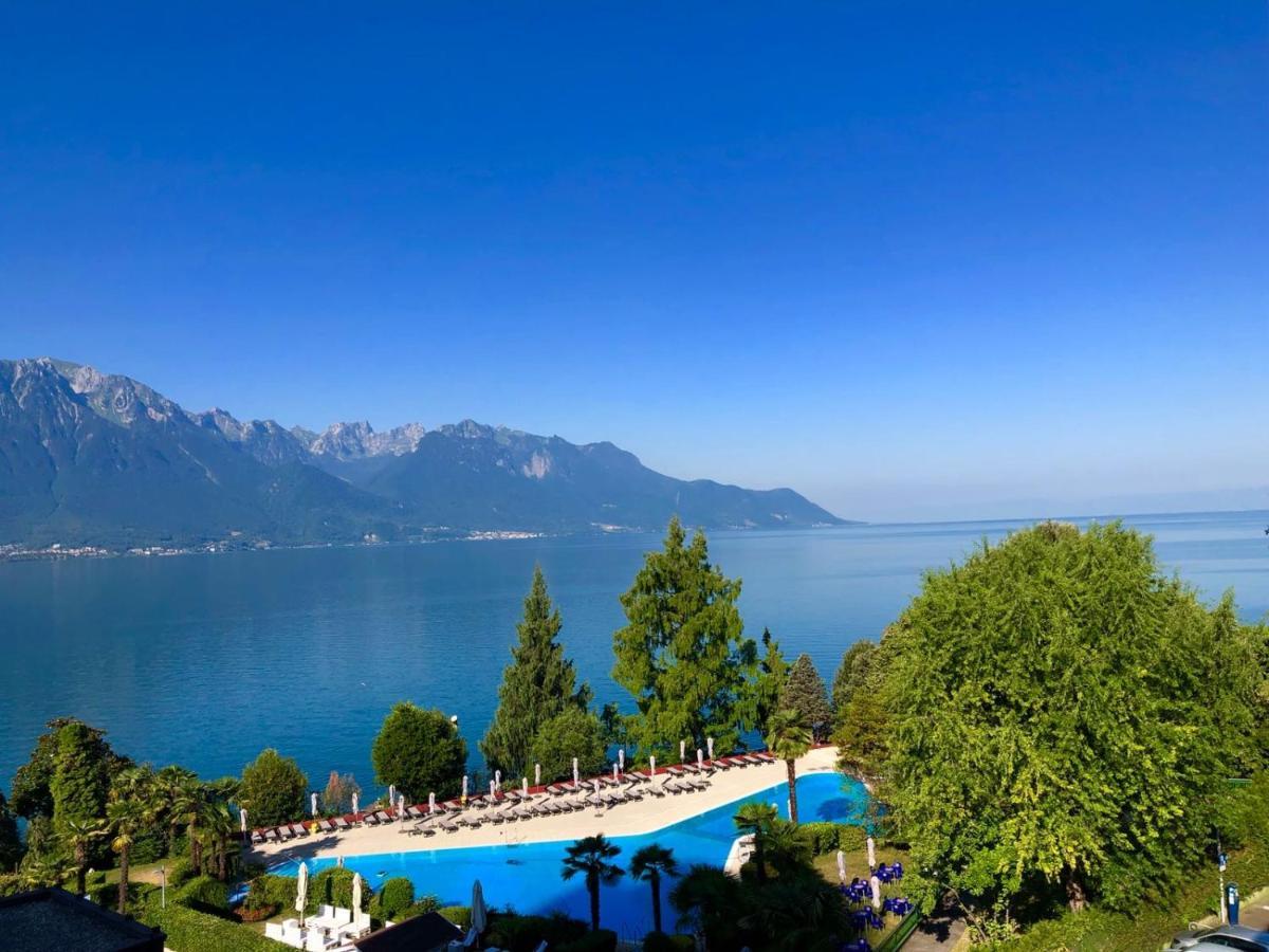 Rose Lake View Apartment Montreux Bagian luar foto